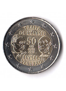 2013 - 2 Euro FRANCIA 50 Trattato dell'Eliseo Fdc